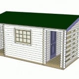 Hozblok sa ogrjevom za ljetnu rezidenciju