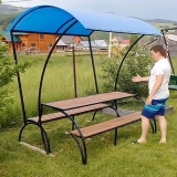 Klupa-transformator sa baldahinom: najuspješniji model, crteži i fo...