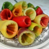 Paprika za zamrzavanje za punjenje za zimu: svježa, cijela, čamci, šolje