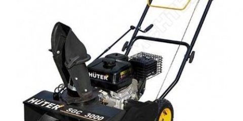 Huter sgc 3000 benzinski čistač snijega - funkcija