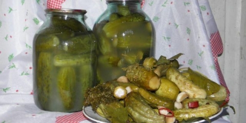 Bačvasti krastavci u tegli za zimu kod kuće: korak po korak recepti, video