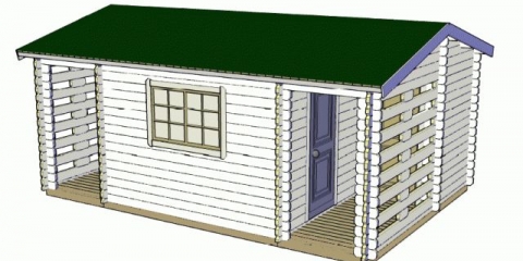 Hozblok sa ogrjevom za ljetnu rezidenciju