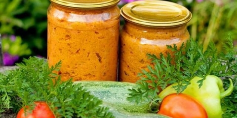 Kavijar od tikvica za zimu bez pečenja