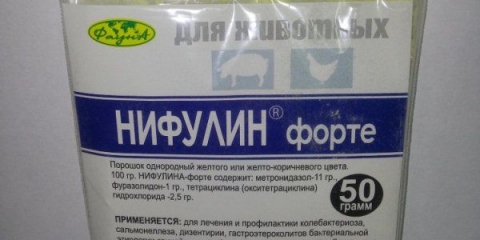 Uputstvo za upotrebu nifulin forte za ptice