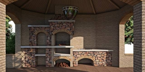 Sjenice od opeke: foto - jednostavno i lijepo