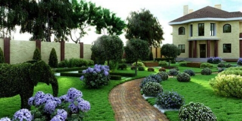 Pejzažni dizajn seoske kuće: funkcionalna područja, dizajn glavnih elemenata