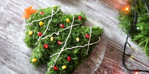 Salata božićno drvce za novu godinu i božić