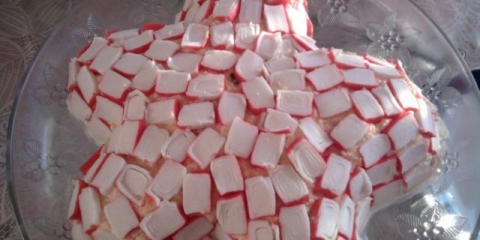 Salata od morske zvijezde: sa crvenom ribom, kavijarom, škampima