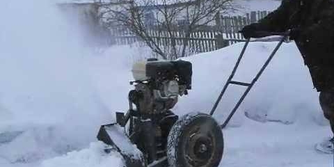 Čistač snijega uradi sam za hodni traktor + crteži