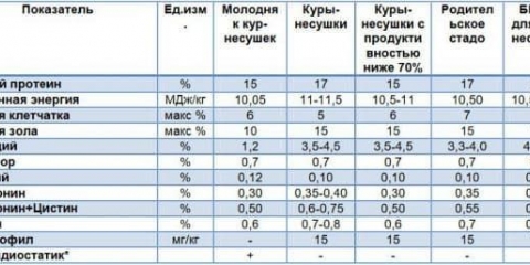 Sastav hrane za kokoši nesilice prema gost-u