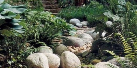 Suhi potok u pejzažnom dizajnu + fotografija