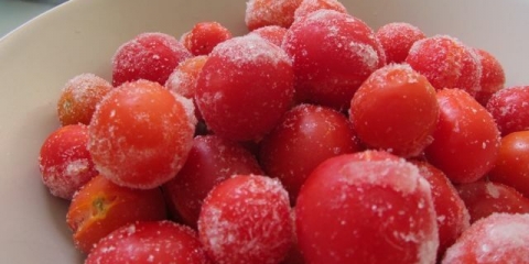 Zamrzavanje paradajza za zimu kod kuće